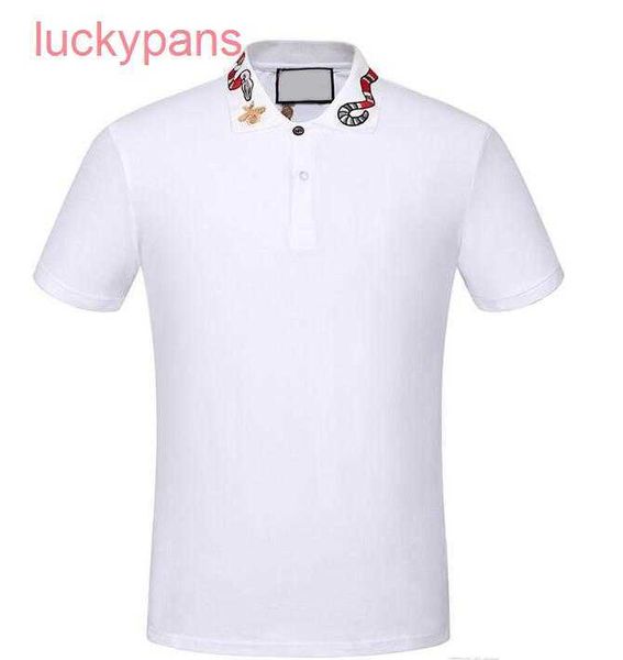 

original edition 8a w 21 italy brand designer polo shirt luxury t shirts snake bee floral embroidery mens s high street fashion stripe print, White;black