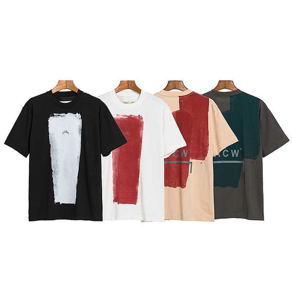 

men's t-shirts 2021 new splash ink graffiti round ne brush paint printing industrial style men and women t-shirt couple short sleeves g, White;black