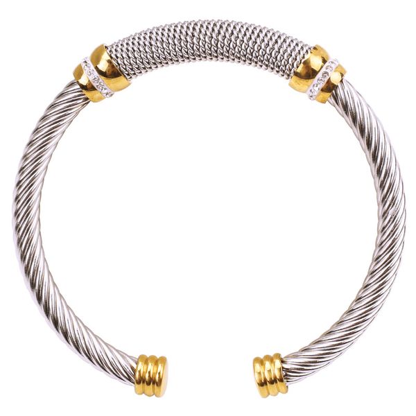 

gold chain bracelet womens titanium steel c-type bracelets jewelry plated with 18k gold cable style bracelet, Black