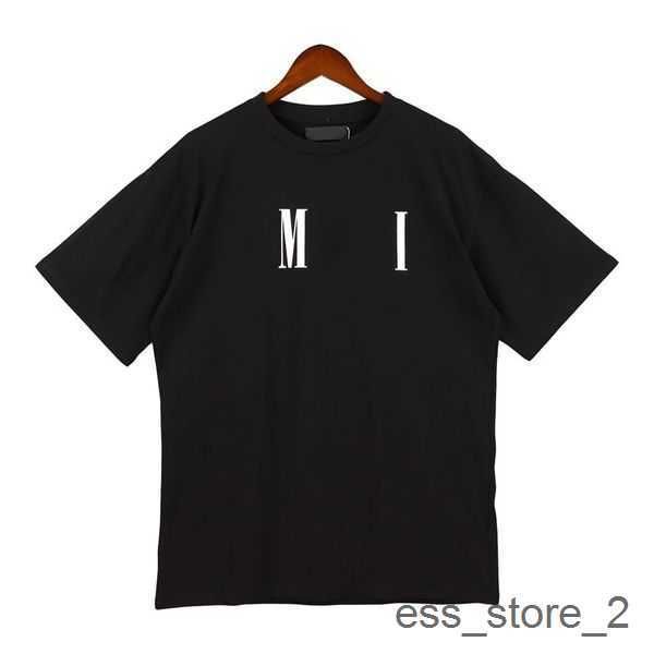 

tees streetwear amirly casual luxury 2023 shirts printed tee t-shirt cotton designer short sleeve mens hip hop womens tshirts t 6 e0x2, White;black
