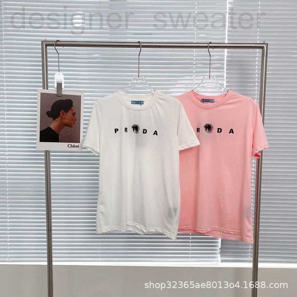 

women's t-shirt designersame paragraphkim kardashian 23 early spring new letter printing loose casual short-sleeved t-shirt rwug, White