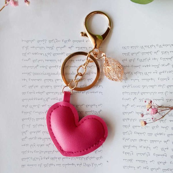 

key rings women leather heart keychain new leather starfish pentagram key chain with leaf charm bag pendant key ring party gift jk3147 r2303, Slivery;golden