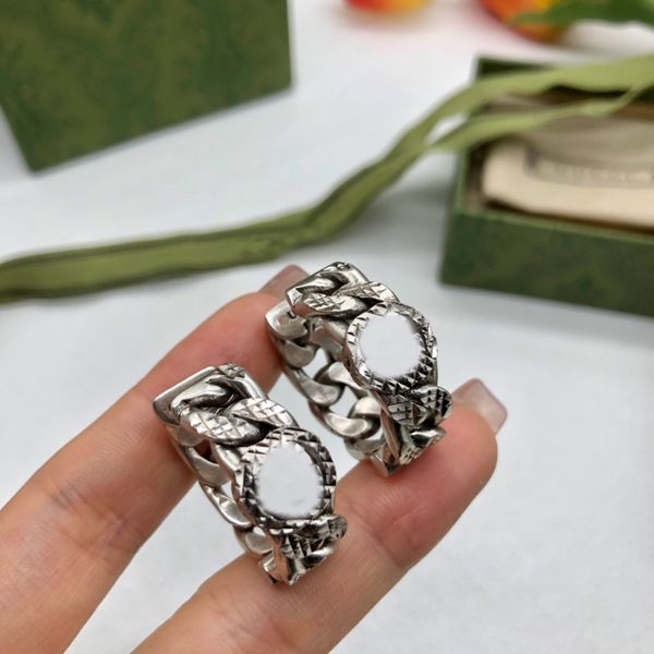 

fashion double g letter stud jewelry party gifts earrings hip hop stud earings for women party wedding no box, Golden;silver
