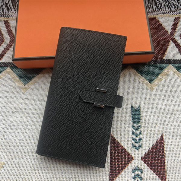 

9a designer bags bearn long wallet epsom 17.5cm 2023 new fashion classic women's genuine leather bag luxury custom made handmade wax th