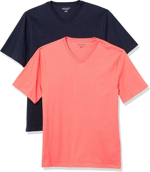 

men's t-shirts cotton v-neck t-shirt deluxe men shirt basic t-shirt casual loose , pack of 2,5asq, White;black