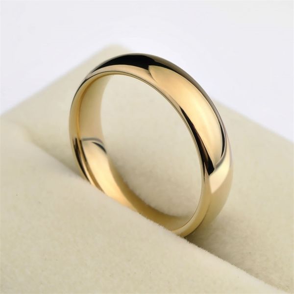 

wedding rings classic 1pcs gold color alliance couples tungsten wedding band engagement rings for men women 3.55mm width comfort fit 412 230, Slivery;golden