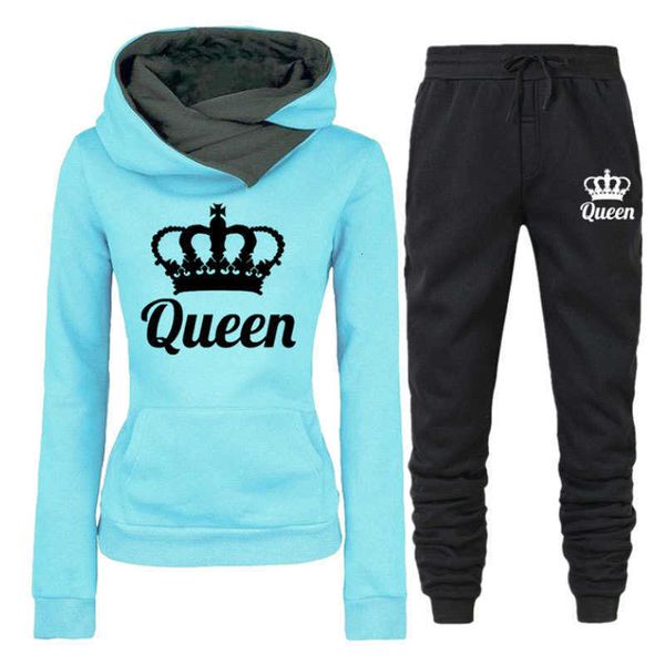 

men's clothing 2023 couples hooded sweater suit women's casual loose long-sleeved sportswear fleece hoodie and pants, Black