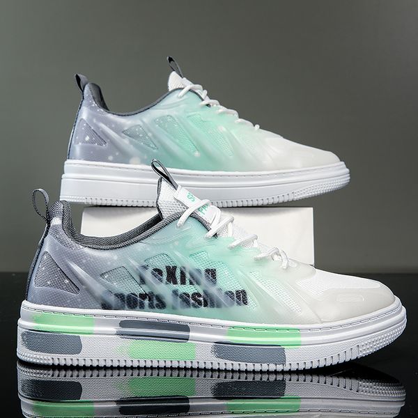 

2023 men women running shoes greyish orange greyish green black green mens trainers outdoor sneakers size 39-44 color2
