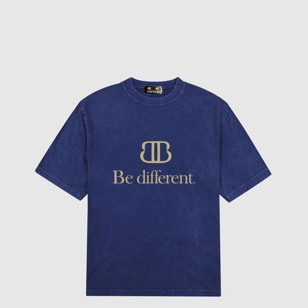 

duyou oversize t shirt with vintage jersey wash letters 100% cotton t-shirt men casuals basic t-shirts women quality classical dy8898, White;black
