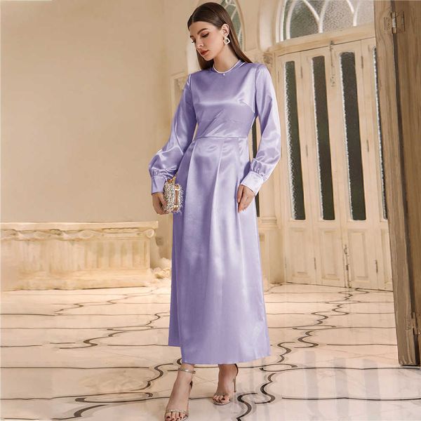 

women's casual dresses yq-21707 2023 women's high waist skirt light purple long dresses, Black;gray