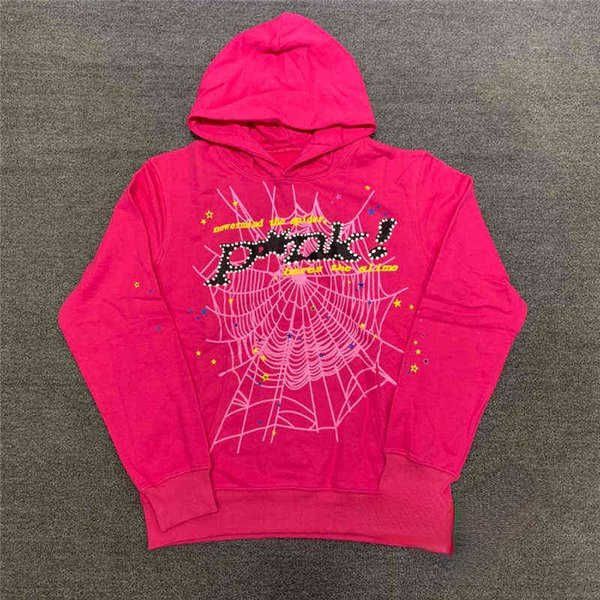 

men's hoodies sweatshirts 2023 red sp5der 555 designer hoodie men women angel number puff pastry printing graphic spider web sweatshirt, Black