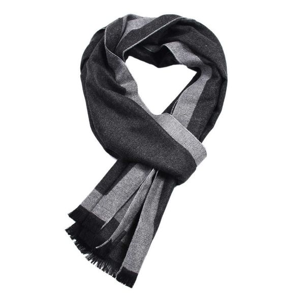 

scarves double-side winter warm scarf men luxury plaid cashmere scarves male brand casual tassel scarfs man business scarf pashmina l230302, Blue;gray