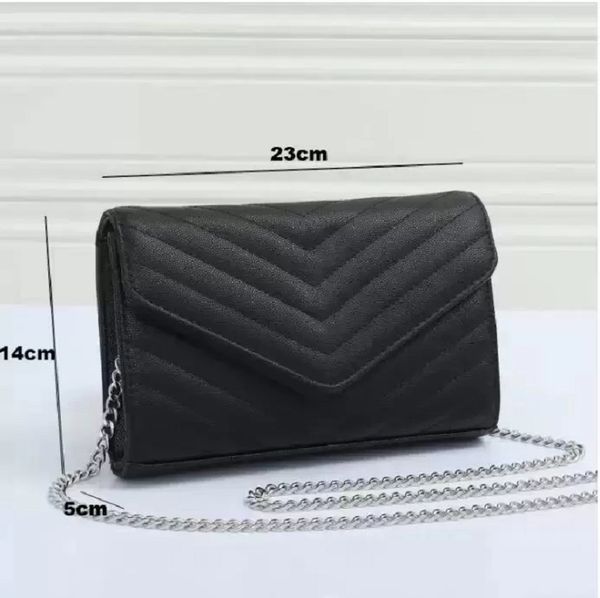 

luxury designer woman bag handbag women shoulder bags leather messenger purse chain wallet with card holder slot clutch