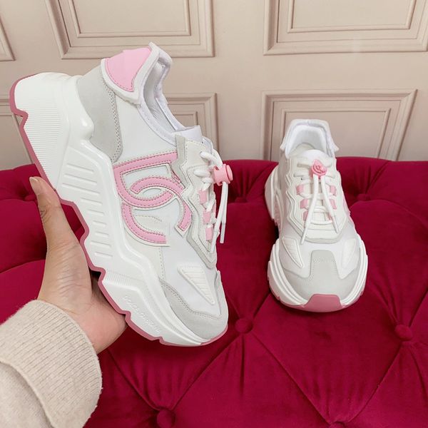 

vintage check cotton sneakers luxury boots designer men women striped shoes lace-up trainers platform casual shoe size 35-44 0218, Black