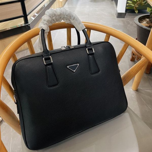 

designer briefcase luxury mens bag men leather brand handbags business tote284y