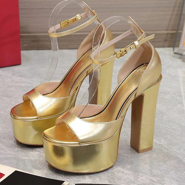 

elegant sandals high heels dress shoes platform heels 15.5cm patent leather designers casual white wedding shoes party women factory shoe, Black