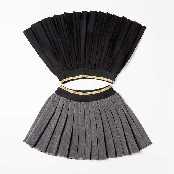 

skirts baby girl tutu skirts 2020 spring fall kids clothes baby princess pleated skirt black gray kawaii skirt school children clothing t230, Blue