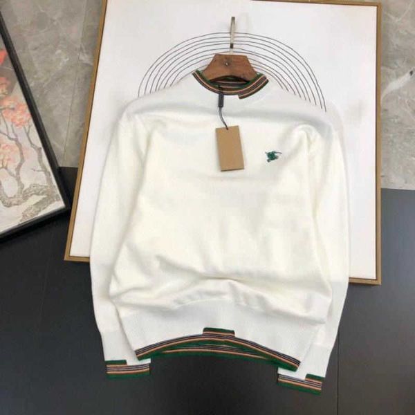

tb embroidered knitwear mens wool sweater burb designer sweaters men women sweatshirt long-sleeved shirt casual pullover coat  l xl 2xl 3xl, White;black