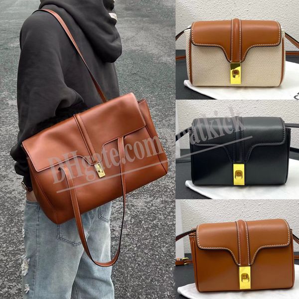 

large soft 16 bag smooth leather tan designers bags handbags luxury womens shoulder bag purses lady messenger fashion classic bag handbag cr