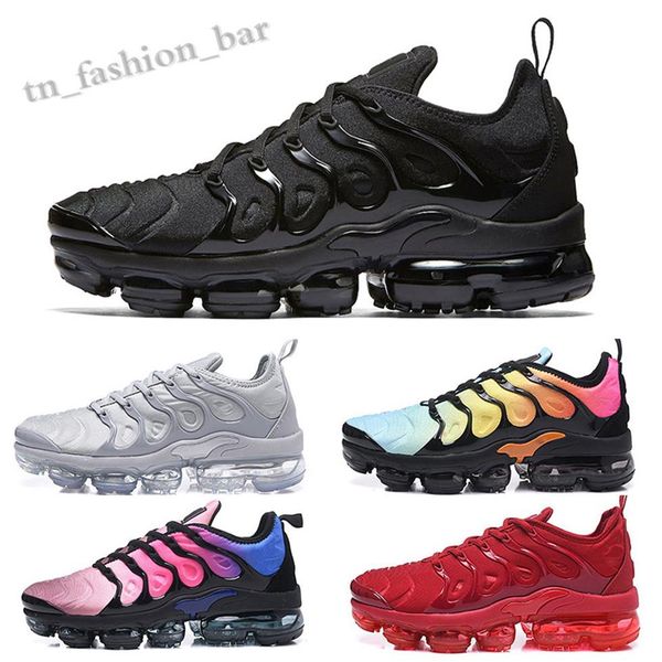

2021 tn plus triple black white mens women shoes white red eagles hyper violet mens trainers designer sports sneaker te01197h, Black;brown