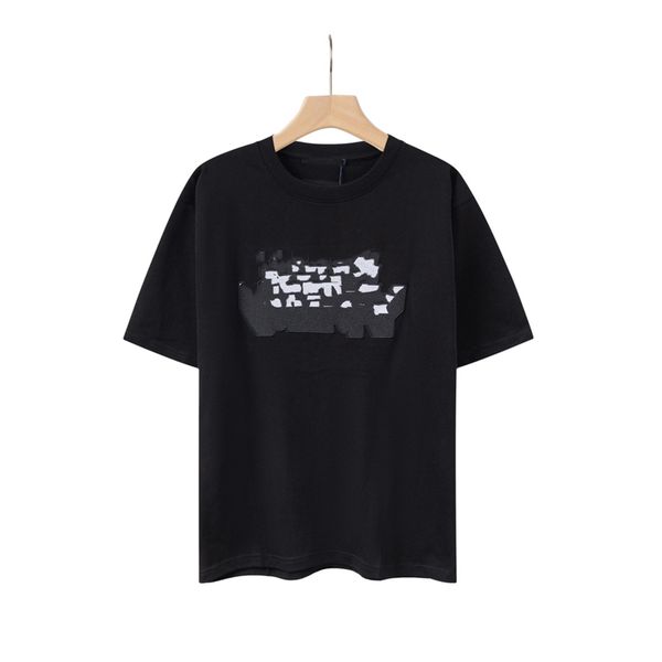 

men's t-shirts fashion men t-shirt 2023 louiseity new cotton soft wrinkle resistant printing letters casual student couple short lining, White;black