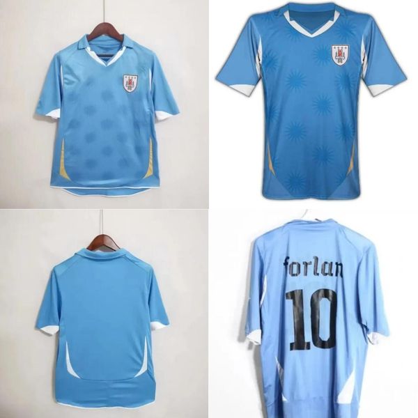 

2010 uruguay caceres 22 lugano 2 forlan 10 retro jersey home s-2xl, Black;yellow