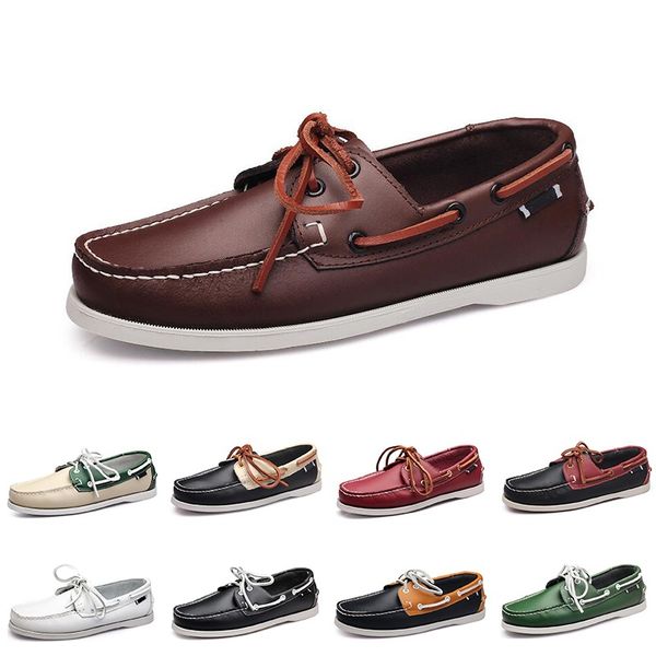 

new large sailing shoes men's casual men's shoes leather shoes british driving single shoes men size 40-45 001