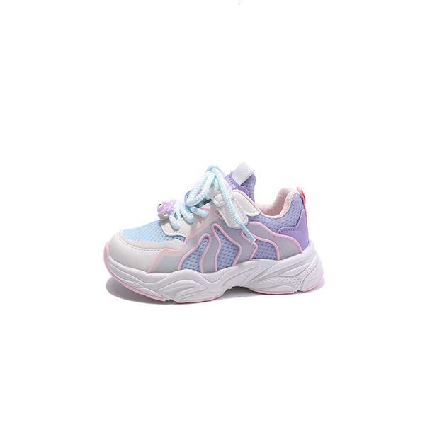 

girls' sports shoes 2023 1 spring and autumn chil1en's shoes breathable and lightweight boys' father's shoes middle and, Black