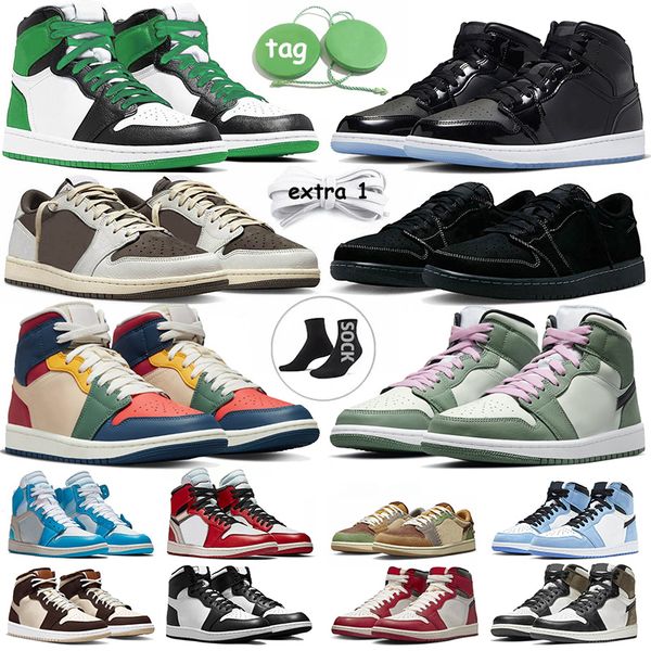 

1 jumpman 1s men women basketball shoes space jam 1 mid dutch green zion williamson voodoo low black phantom reverse mocha high university