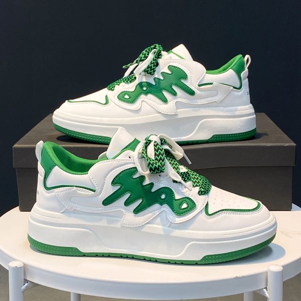 

2023 men women running shoes white black white green increase comfortable mens trainers outdoor sneakers size 39-44 color19