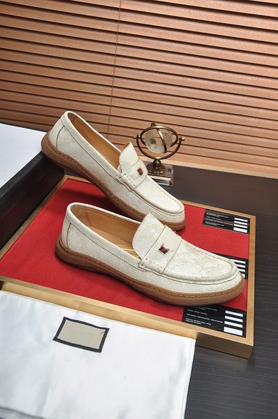 

2023 men's fashion formal evening dress shoes groom office business flats men brand designer walking casual loafers size 38-45, Black
