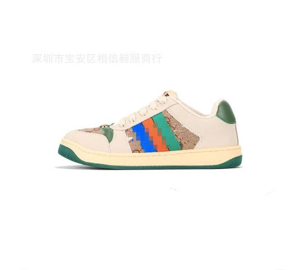 

2023 men women casual shoes designer sneakers embroidered white green red stripes womens shoes sneaker walking sport trainers, Black