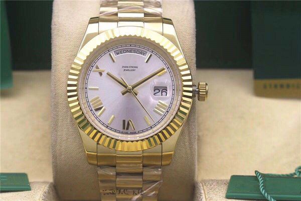 

men watch automatic mechanical movement casual watches 41mm stainless steel strap waterproof wristwatch mens wristwatches birthday gift for, Slivery;golden