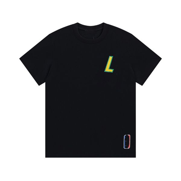 

men's t-shirts fashion men t-shirt 2023 louiseity new cotton soft wrinkle resistant printing letters casual student couple short lining, White;black