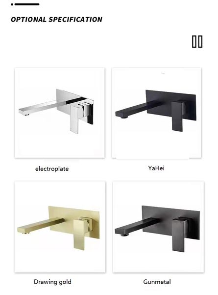 

all copper wash basin faucet l household into wall water bath faucet hidden faucet full copper basin concealed installation faucet wholesale