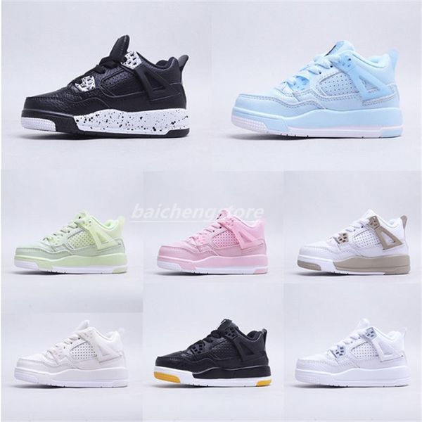 

men women kids shoes ps 4 4s infants sport sneakers fire red bred what the sail university blue royalty pure money basketball shoes mens cha, White;red