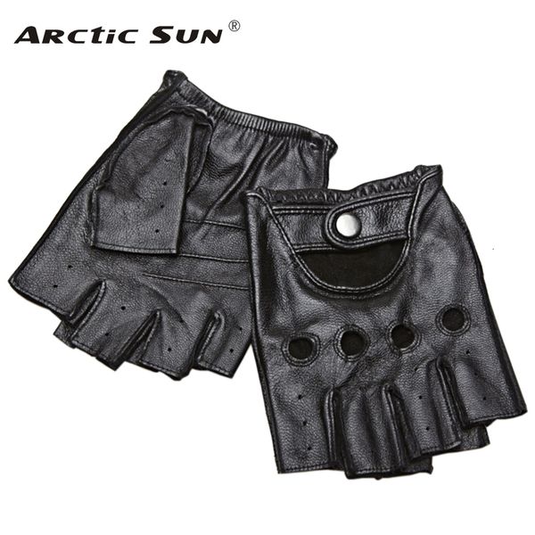 

five fingers gloves genuine leather half finger gloves men summer breathable driving semifinger male sheepskin glove nonslip fitness jt9006, Blue;gray