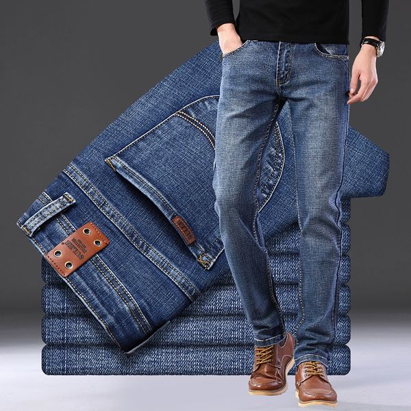 

men's jeans mens jeans fashion everyday smart casual mens stretch pants street fashion student vintage trousers youthful cool p 230302, Blue