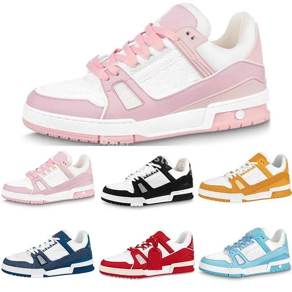 

designer trainer sneaker virgil casual shoes 2022 calfskin leather abloh black white green red blue leather overlays platform low sneakers s