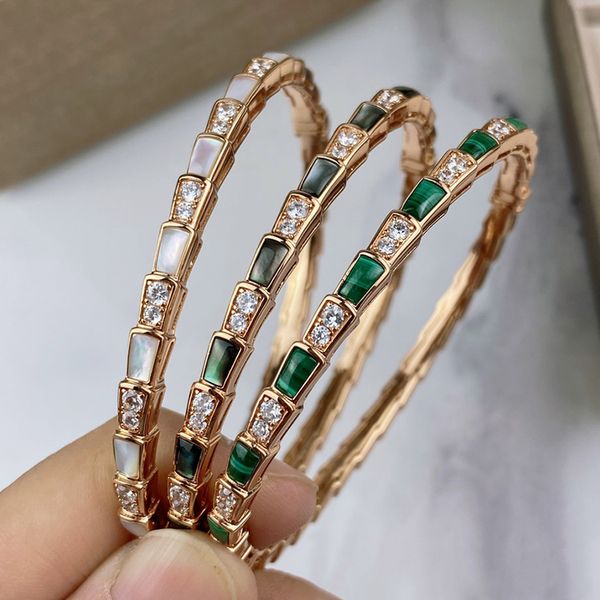 

buigari serpent scale designer single bangle for woman crystal gold plated 18k highest counter quality classic style fashion anniversary gif, Black