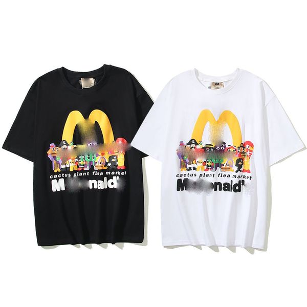 

mens designer t shirt fashion hip hop style young people pattern print short sleeve men women summer tees size m-4xl, White;black