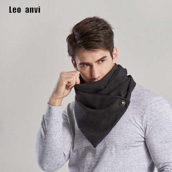 

scarves leo anvi winter ring scarf men magic scarves male bandana face mask loop button neutral novelty fashion shawl hijab l230302, Blue;gray