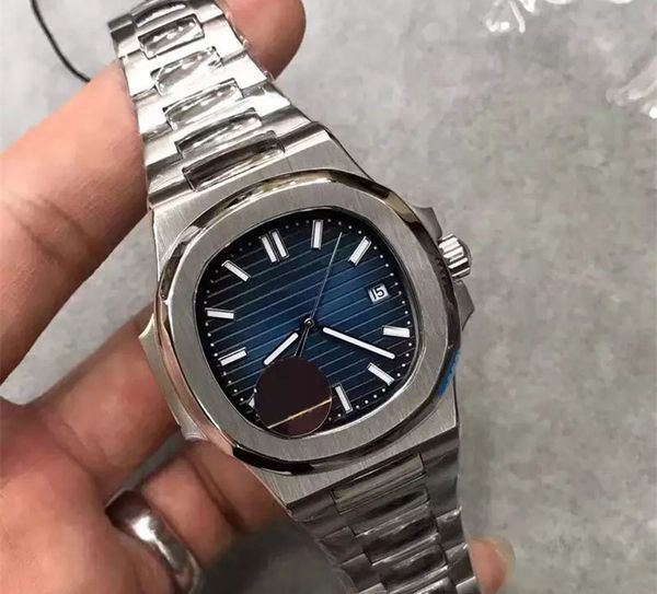 

u1 grade aaa 2023 st9 5711 luxury men's watch nautilus 40mm blue dial 316 stainless steel back transparent glass back wristwatches, Slivery;golden