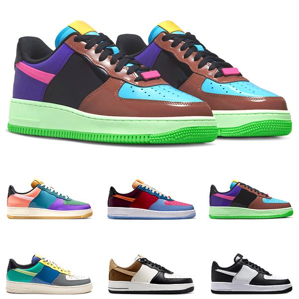 

og undefeated 1 low running shoes men women 1s panda fauna brown mocha university blue multi-color mens trainers outdoor sneakers size 36-45