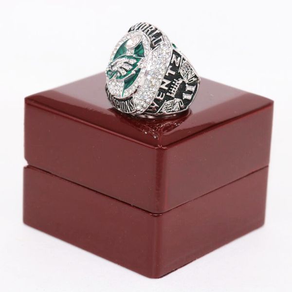 

championship ring mvp eagle fan ring for men jewelry with side stones, Silver