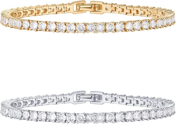

fashion tennis chain bracelet fashion simple bracelet hand accessories, Black