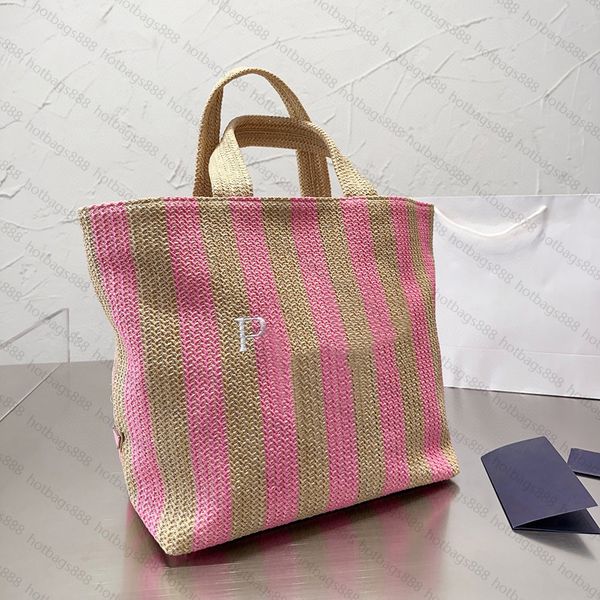 

2023 woven beach tote bag women designer bags crossbody high capacity shoulder bags luxurys handbag clutch female summer shopping purses