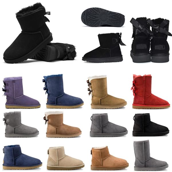 

women snow winter boot booties high low black grey navy blue ladies girls classic ankle short boot316d