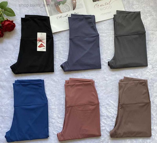 

lycra fabric high waist women yoga pants sports gym wear leggings elastic fitness lady outdoor trousers a-01 i4xi, Black