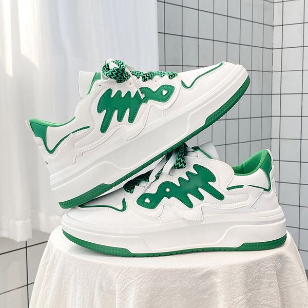 

2023 men women running shoes white black white green increase comfortable mens trainers outdoor sneakers size 39-44 color16